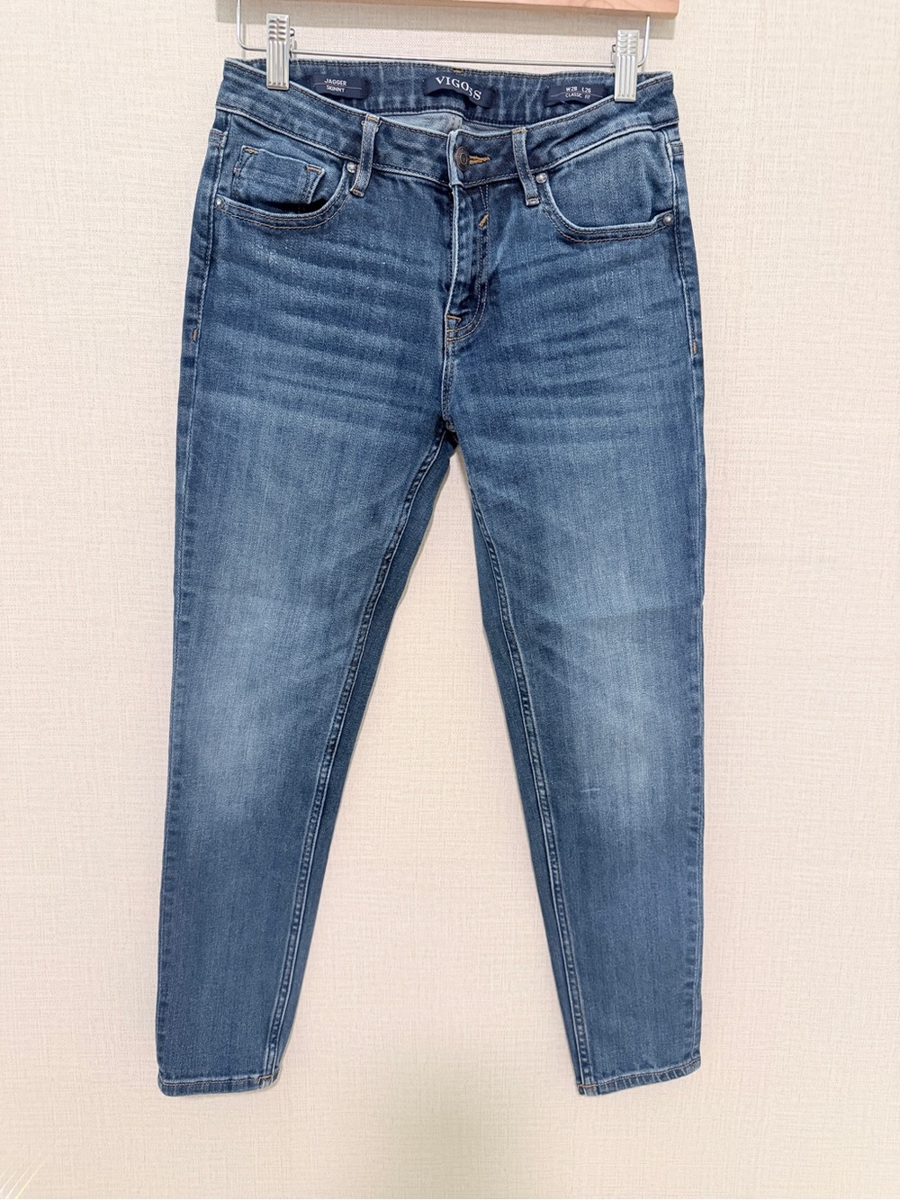Vigoss Women's Mid Blue High-Rise Skinny Jeans